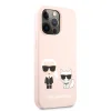 iPhone 13 Pro Karl Lagerfeld KLHCP13LSSKCI Karl Choupette Liquid Silicone tok pink - 2