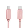 ROCK type C, usb-c töltő és szinkron kábel 1m Rose Gold 3A thumbnail