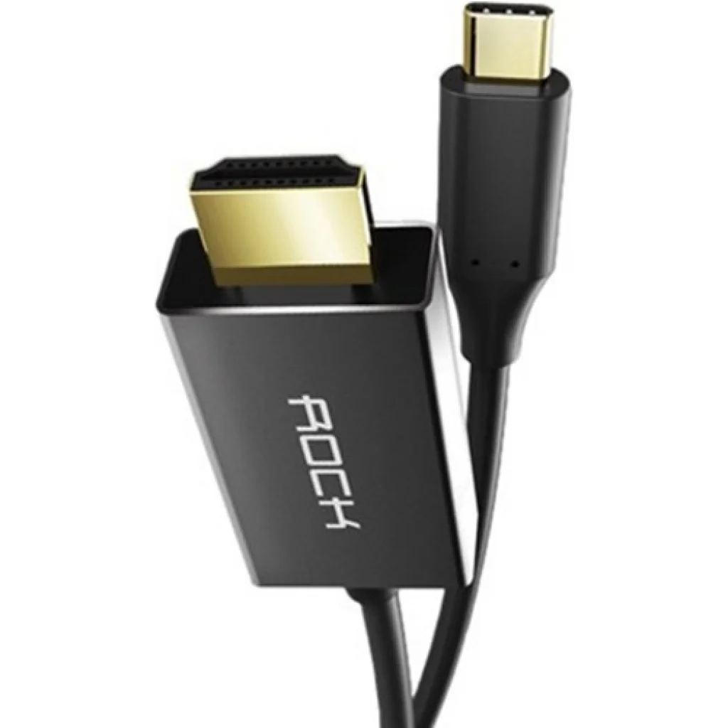 ROCK type C - HDMI kábel 180 Cm Fekete