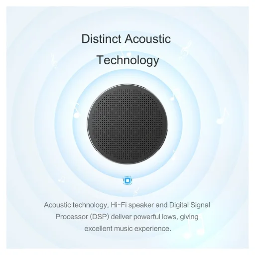 ROCK S10 Bluetooth hangszóró antracit szürke - 3