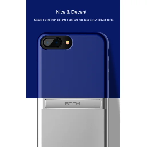 ROCK Infinite iPhone 7+/8+ tok kihajtható támasszal kék színben - 3