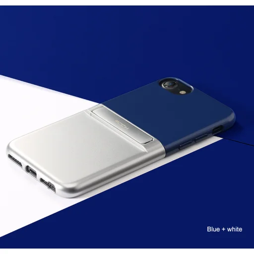 ROCK Infinite iPhone 7+/8+ tok kihajtható támasszal kék színben - 2