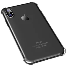 iPhone X/XS tok áttetsző fekete kialkításban ROCK Fence S Series