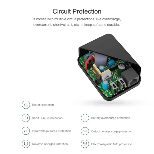 ROCK Tank WiFi, wireless repeater és hálózati töltő adapter fehér színben - 7