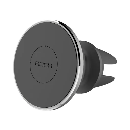 ROCK Univerzális szellőzőnyílásra rögzíthető mágneses telefontartó fekete színben - 1