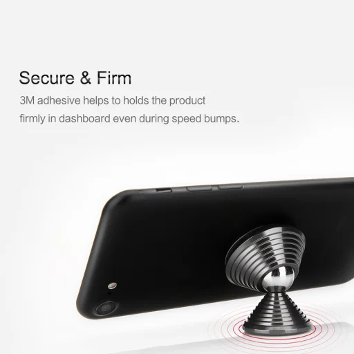 ROCK Univerzális műszerfalra rögzíthető mágneses telefontartó piros színben - 13