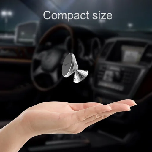 ROCK Univerzális műszerfalra rögzíthető mágneses telefontartó piros színben - 7