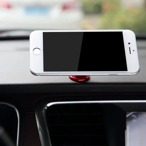 ROCK Univerzális műszerfalra rögzíthető mágneses telefontartó piros színben - 11