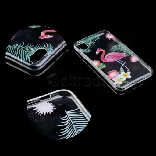 Forcell áttetsző Summer Flamingo mintájú tok iPhone 7/8 készülékhez - 1
