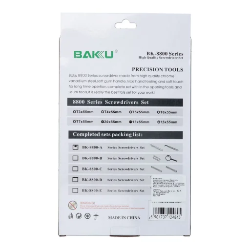 BAKU Precíziós szerszám készlet [BK8800] - 3