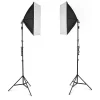 Softbox szett 2x7200lm, 1,6x5m hátterekkel, 2x2m állvánnyal thumbnail