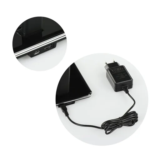 Asztali LED lámpa qi vezeték nélküli gyorstöltéssel fekete színben - 2