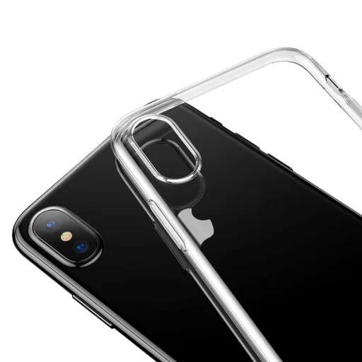 Baseus Simple Series teljesen áttetsző gél TPU iPhone X/XS tok - 5