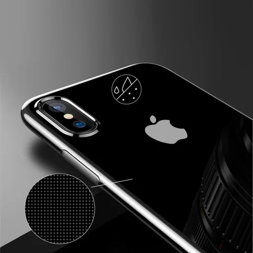 Baseus Simple Series teljesen áttetsző gél TPU iPhone X/XS tok - 8