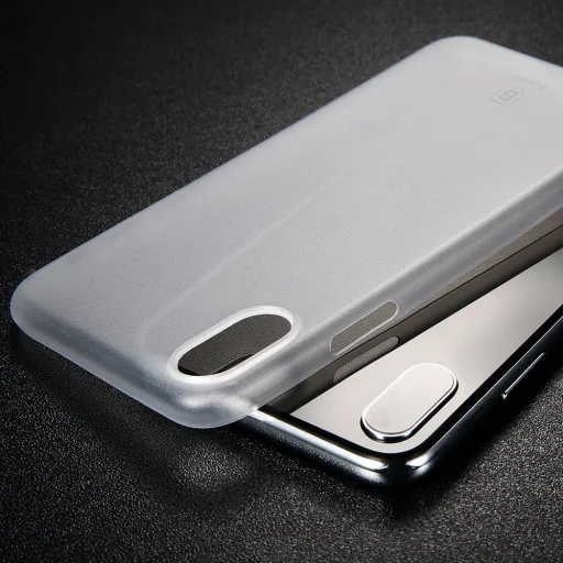 Baseus Wing Ultra Thin PP ultra vékony fehér iPhone X/XS tok - 5