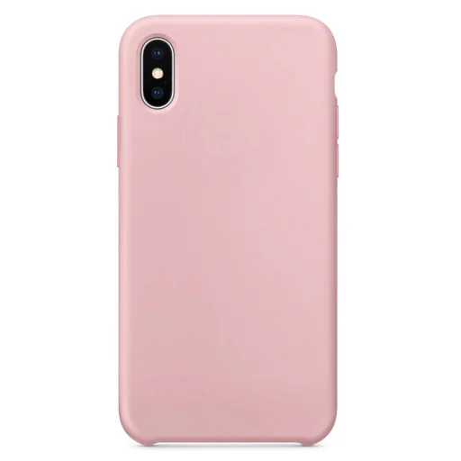 Szilikon tok iPhone X/XS pink színben - 1