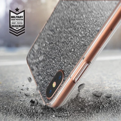 Ringke selfie tükrös tok iPhone X ezüst színben - 3