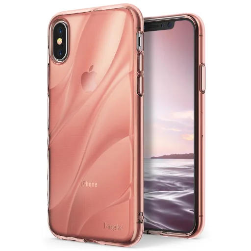 Ringke Flow áttetsző tok iPhone X rózsaszín - 1