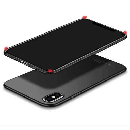 MSVII Simple ultra vékony PC tok iPhone X fekete színben - 2