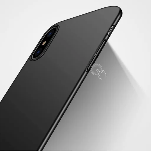 MSVII Simple ultra vékony PC tok iPhone X fekete színben - 3