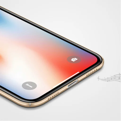 MSVII Simple ultra vékony PC tok iPhone X fekete színben - 4