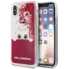 Karl Lagerfeld gél tok folyékony flitteres mintával iPhone X/XS piros színben  thumbnail