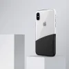 Nillkin Half tok Dupla színnel és anyaggal PC + TPU borítással iPhone X fekete thumbnail