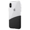 Nillkin Half tok Dupla színnel és anyaggal PC + TPU borítással iPhone X fekete thumbnail