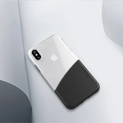 Nillkin Half tok Dupla színnel és anyaggal PC + TPU borítással iPhone X fekete - 11