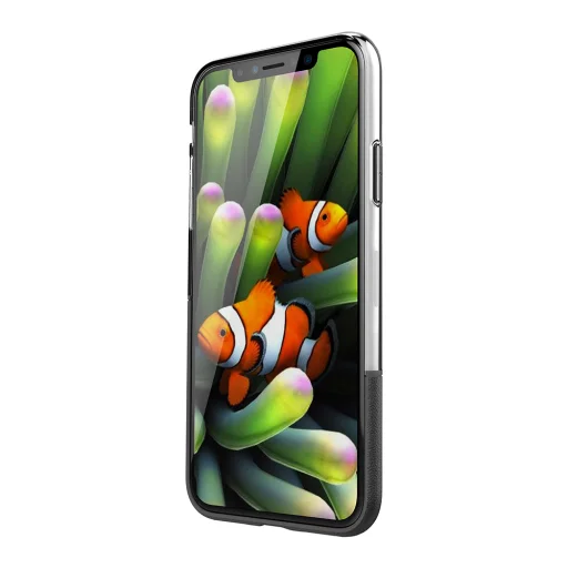 Nillkin Half tok Dupla színnel és anyaggal PC + TPU borítással iPhone X fekete - 3