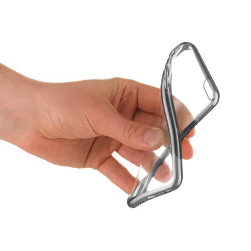 Áttetsző vékony tok metál színű csillogó kerettel Huawei Mate 10 Lite fekete - 2