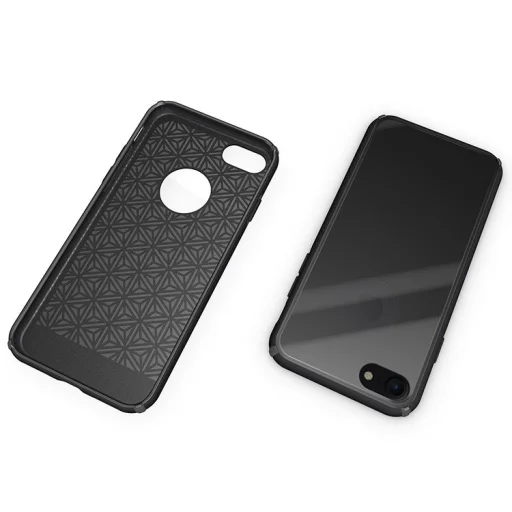 Tartós tok edzett üveg hátlappal iPhone 7/8 fekete - 9