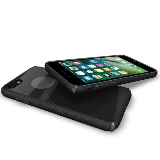 Tartós tok edzett üveg hátlappal iPhone 7/8 fekete - 4