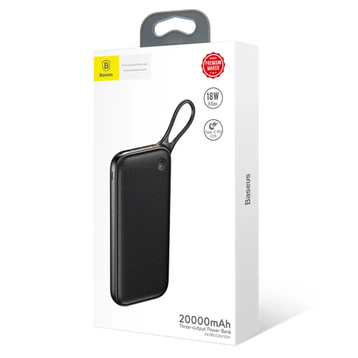 Baseus Powerful Durable Power Bank 20000 mAh Type-C, Quick Charge 3.0 gyorstöltéssel - 11