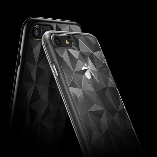 Ringke Air ultravékony tok iPhone 7/8 3D flitteres prizma mintázattal rose gold - 2