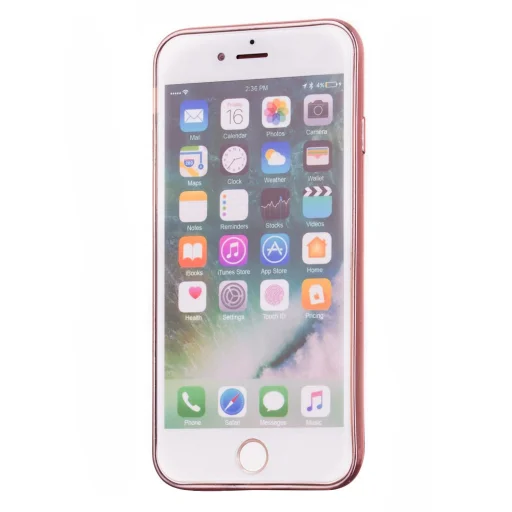 Bloomy TPU tok virág mintával iPhone 7/8 rózsaszín - 2