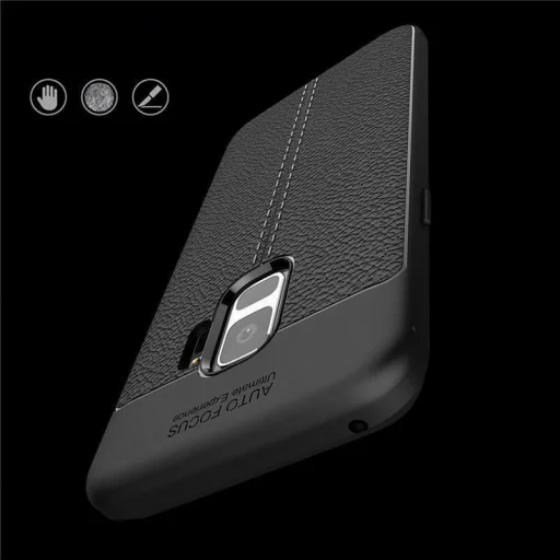 Litchi mintázatú flexibilis TPU tok Samsung S9 G960 piros - 6