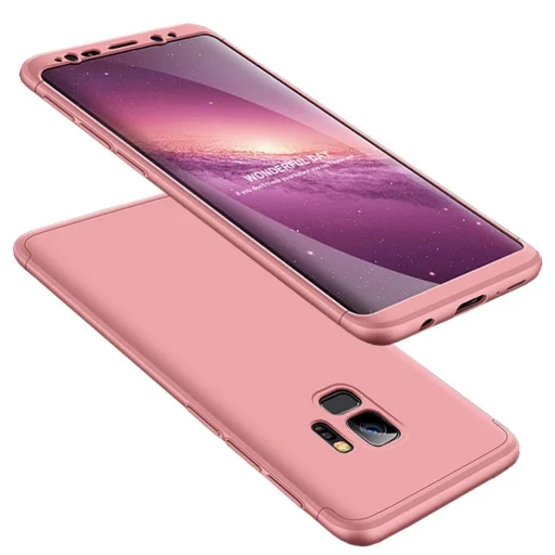 360 Több részes tok Samsung S9 G960 pink színben - 1