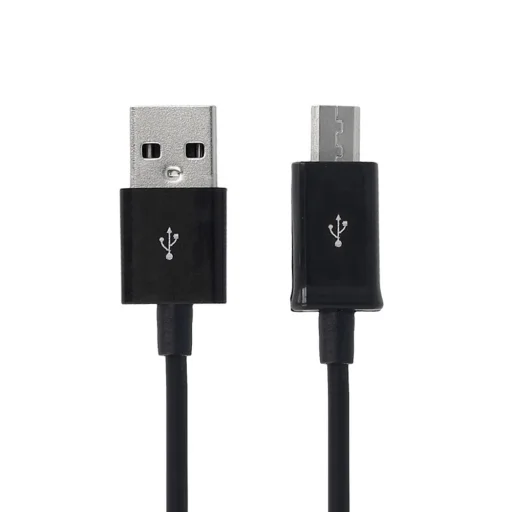 Micro USB kábel 2m fekete OEM - 1