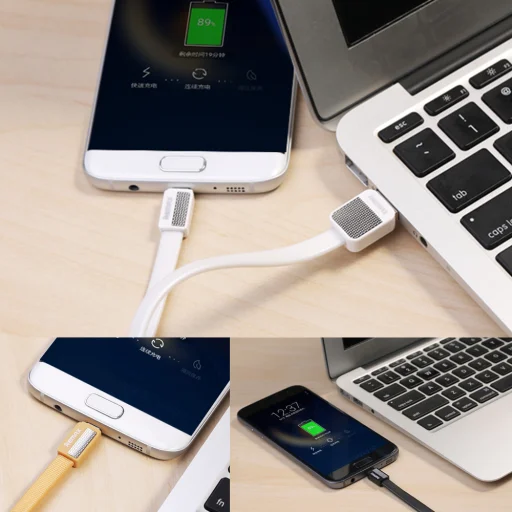 REMAX RC-044m Platinum micro USB adatkábel 1m arany - 2