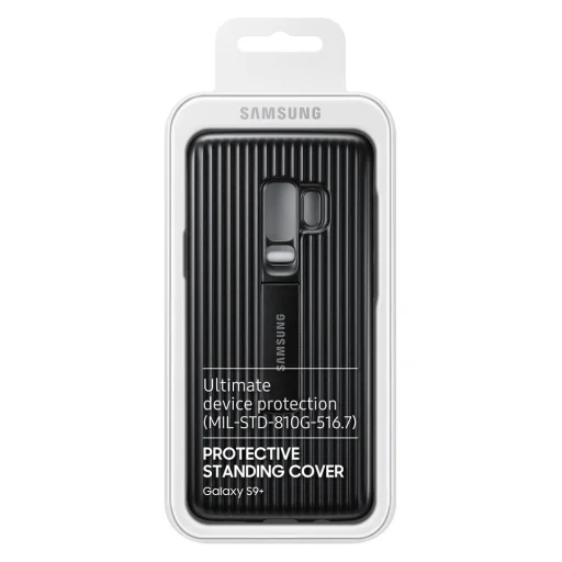 SAMSUNG Rugalmas tok kihajtható támasszal Samsung S9 Plus fekete - 4