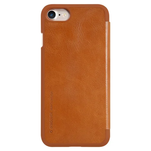 Nillkin Qin eredeti bőr borítású fliptok iPhone 7/8 barna - 3