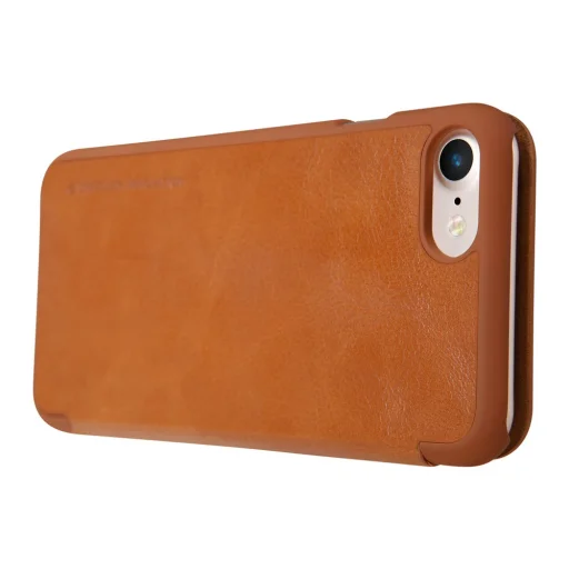 Nillkin Qin eredeti bőr borítású fliptok iPhone 7/8 barna - 5