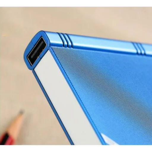 Remax Jumbook powerbank 10000 mAh 1 USB 2.4A aljzattal ezüst színben - 3