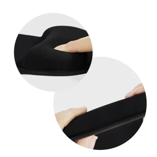 Ergonomikus egérpad fekete színben - 2