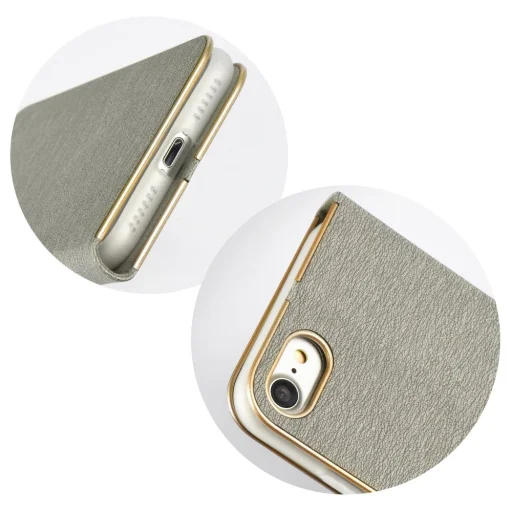 iPhone XS MAX Luna Book fliptok ezüst színben - 5