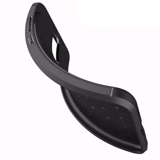 Litchi mintázatú flexibilis TPU tok Huawei Mate 10 Lite fekete - 3