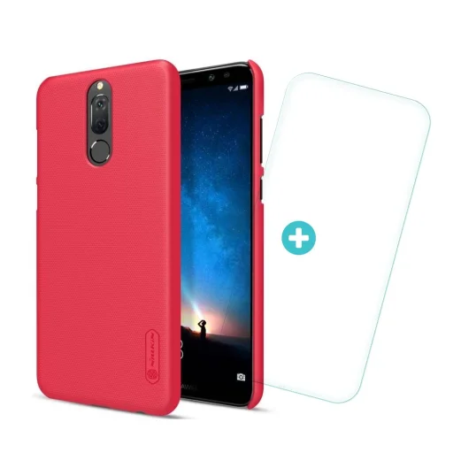 Nillkin Super Frosted Shield tok kijelző védővel Huawei Mate 10 Lite piros - 13