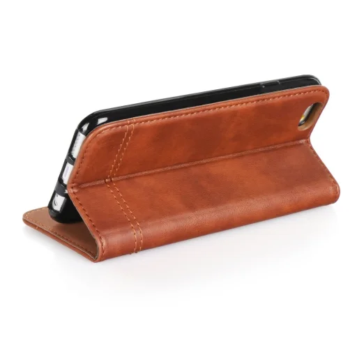 Prestige elegáns fliptok iPhone XR barna színben - 3
