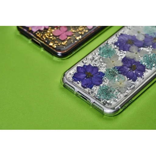 PURO Glam Hippie virágmintás tok iPhone XR ibolya - 5